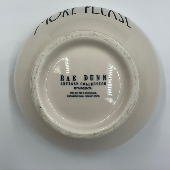 NWOT Rae Dunn by Magenta MORE PLEASE Bowl for Cereal Ice Cream Soup or Snacks - Picture 10 of 14